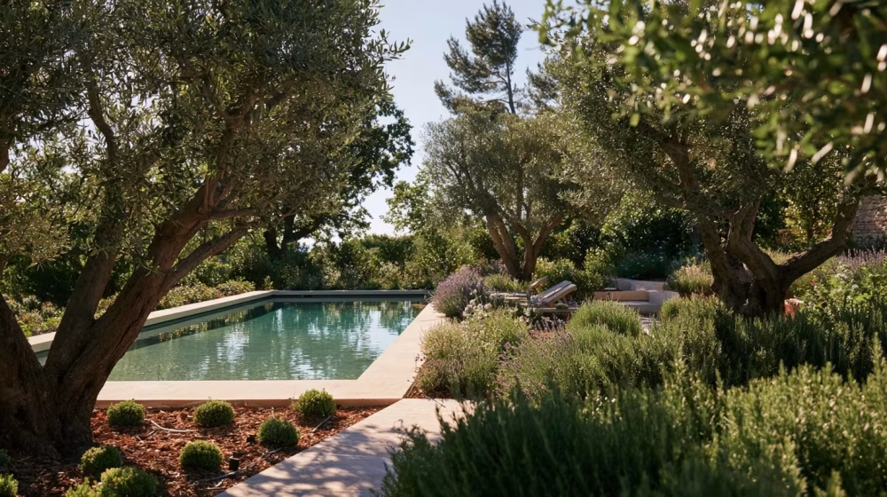 Installer un système d’arrosage pour un jardin piscine en Provence