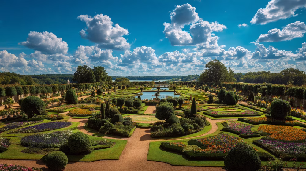 Jardin lumineux beau aménagement paysager France