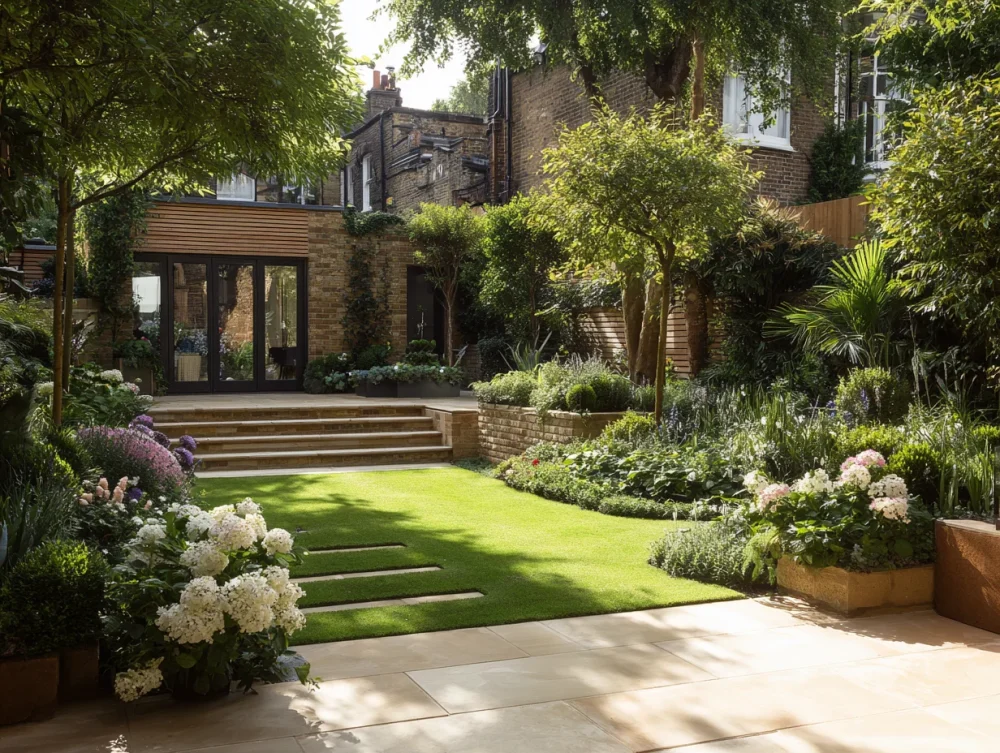 Jardin après aménagement résultat transformation paysagiste