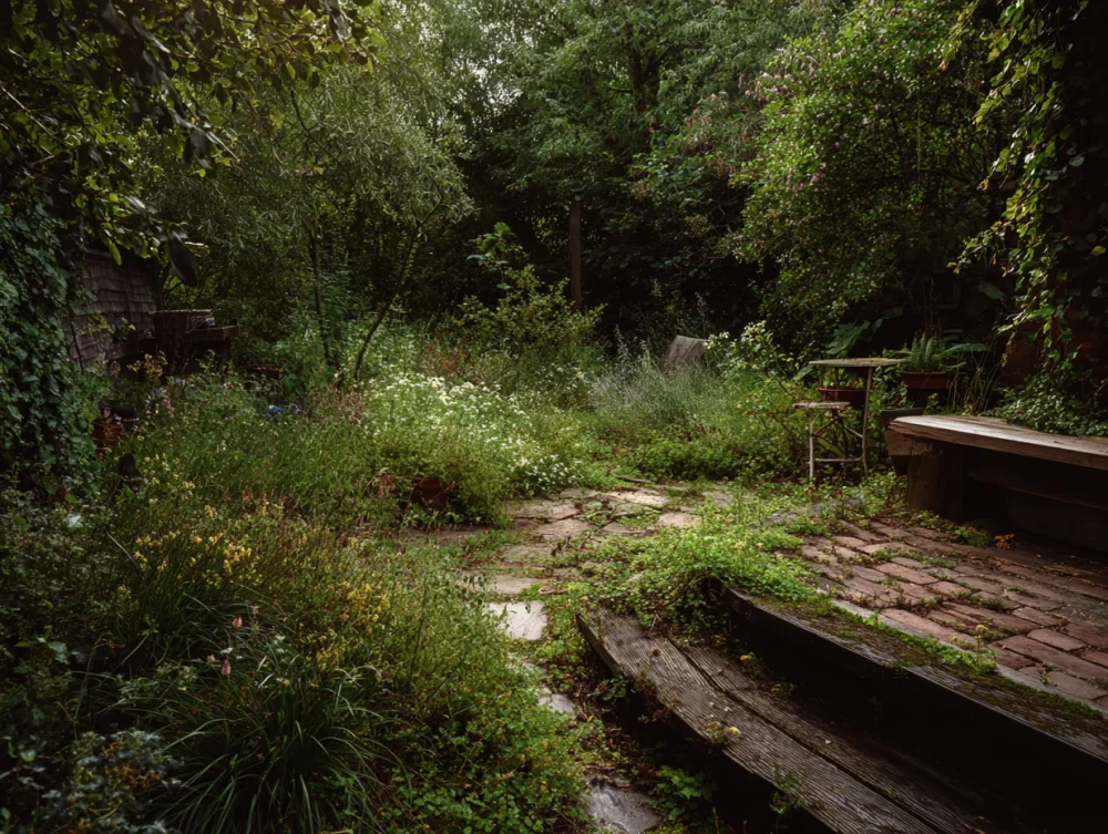 Jardin avant travaux aménagement paysager