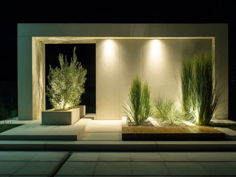 Jardin minimaliste design contemporain architecture