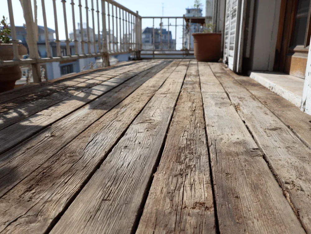 Terrasse avant rénovation état initial