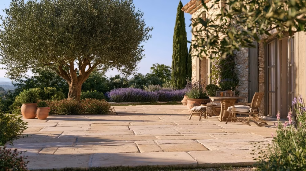 Entretien d’une terrasse en pierre de Provence : conseils