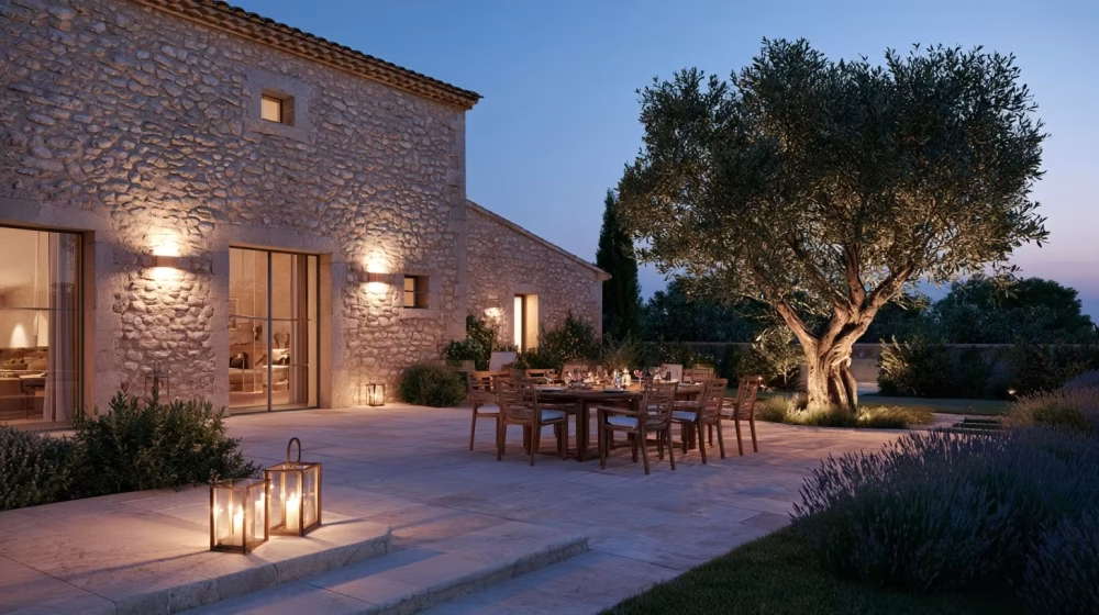 Éclairage de terrasse provençale : idées et conseils