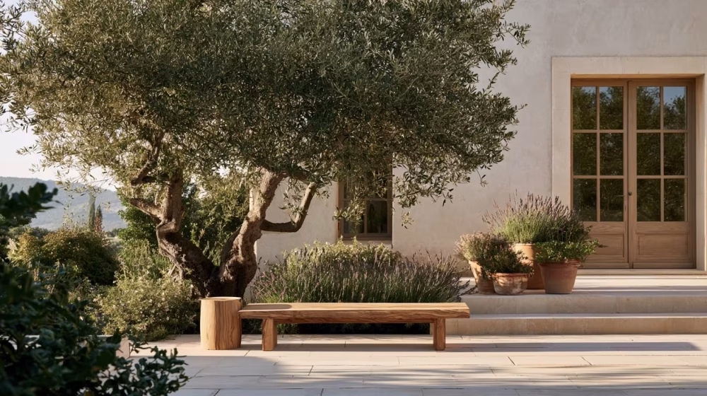 Bois d’olivier pour terrasse en Provence : idées et conseils
